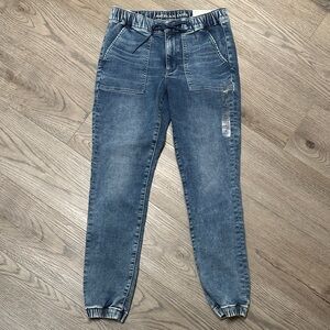 American Eagle Outfitters Elastic Cuff Blue Jeans